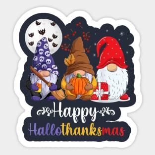 Gnome - Happy Hallothanksmas Sticker